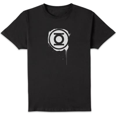 Justice League Graffiti Green Lantern Men's T-Shirt - Black - L