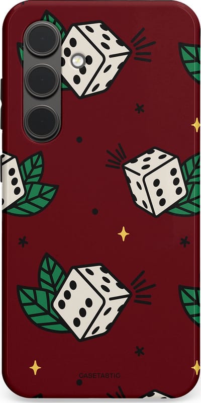 Casetastic Hoesje Geschikt voor Samsung S24 - Stijlvolle Beschermende Duo-layer Case - Casino zes