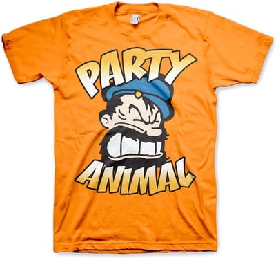 Popeye Brutos Party Animal T-shirt oranje