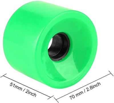 Skateboard wielen 70 x 51 mm - Polyurethaan longboard wielset voor optimale grip en duurzaamheid