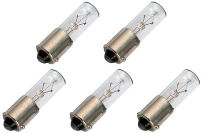 Signaallamp Ba9s 24V 1.75W - 72 mAh - 5 stuks - T8 Gloeilamp Ø8mm - 30mm - 2500K - Dimbaar