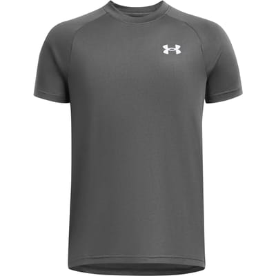 Under Armour Tech T-shirts Kinder - Grijs - Maat 122 - 127 CM - Poly Jersey