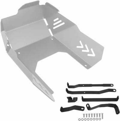 Motor Valbeugels - Onderplaat Motor - Motor Beschermen - Dubbele Buisbescherming - 31 x 19 x 14 cm - Zwart