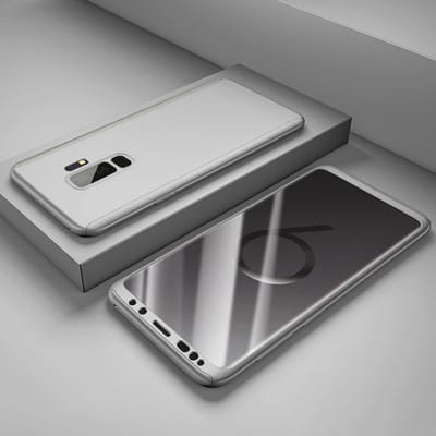 360 bescherming harde hoes + gehard glas voor Samsung Galaxy S9 Geld