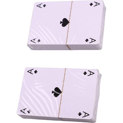 104 stuks Spelkaarten Bordspel Kaarten Strategie Spellen Kaarten Familie Vijf Op Een Rij Feestspellen Kaarten Voor Kinderen Volwassenen white