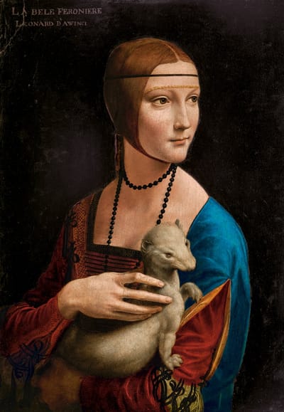 Castorland legpuzzel kunst Lady with the Ermine Leonardo da Vinci 1000 stukjes.