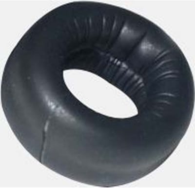 665 Leather - Neopreen Cockring - Zwart 45 mm