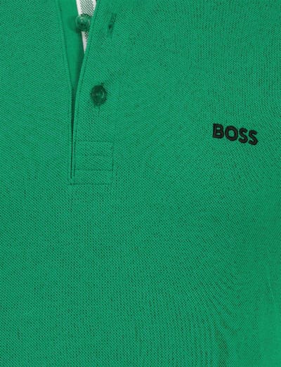Korte mouw polo BOSS Green Paddy groen regular fit