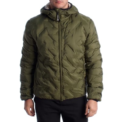 Heren Gewatteerde Jas met Capuchon US40127001