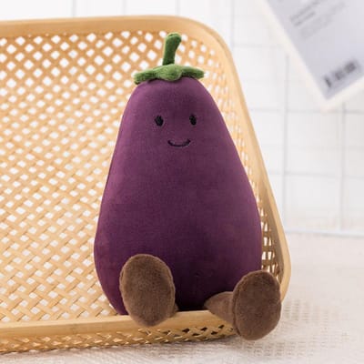 Kawaii Fruit Pluche Poppen Set Schattige Maïs Aubergine Pitaya Perzik Peer Banaan Watermeloen Knuffel Huisdecoratie Cadeau see choose option