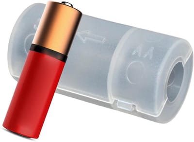 Accu Omvormer - Batterij Adapter - Energie Oplossingen - Duidelijke Behuizing - 5 x 2.5 x 2.5 cm - Transparant