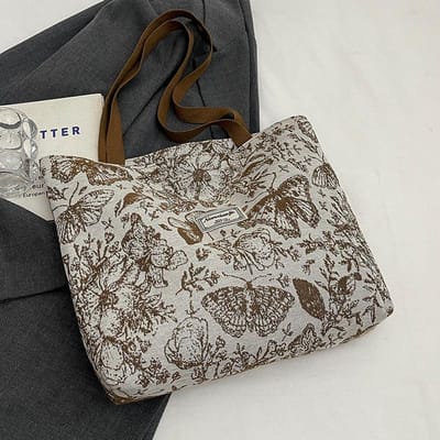 Handtas met grote capaciteit voor dames Nieuwe canvas tas voor dames Ins Veelzijdige shopper voor dames gray
