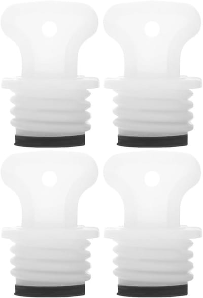 4-delige rubberen schroefdop voor warmwaterkruik: waterdichte vervangstop, afdichtdop en warmwaterkruik accessoire voor optimaal gebruik