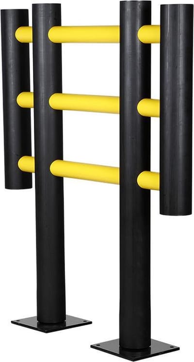 Machinebeschermingshek - Geel/Zwart - 1000 mm (B) x 1200 mm (H) - D-flexx - Foxtrot
