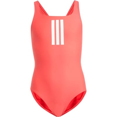 Adidas 3 Stripes Zwemkleding Rood 11-12 Years Meisje