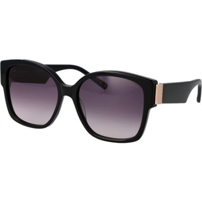 Ted Baker TB1767 Linia 001 glanzende zwartpaarse zonnebril met kleurverloop