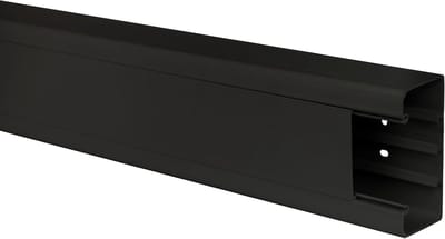Kabelkanaal - Leidinggoot Omkasting - Kabelmanagement Thuis - Modern Design - 120 x 60 mm - Zwart