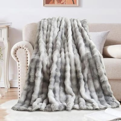 Zachte Warme Pluche Fleecedeken 160 x 200 cm - Ideaal voor Slaapkamer, Bank, Reizen en Camping