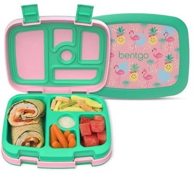 Lekvrije bento-stijl lunchbox met 5 compartimenten voor kinderen (3-7 jaar) - duurzaam en vaatwasmachinebestendig