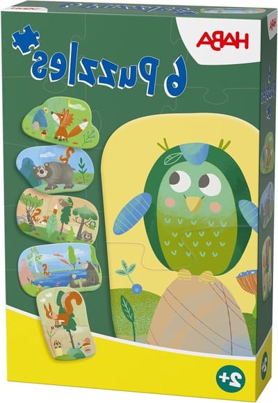 Houten Puzzels Bosdieren - Kinderpuzzels Hout - Eerste Puzzelpret - 2-4 Stukjes Per Puzzel