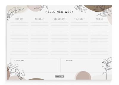 Fabrikten Weekplanner Terra - A5 - Compact - Engels