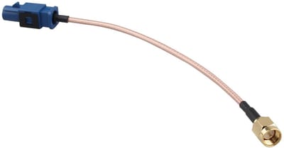 Verbinding tussen SMA Male en Fakra C Male GPS Antenne Adapter Kabel voor Auto's, Trucks en SUV's - 15cm Coaxiale Pigtail Kabel voor Navigatiesystemen en Stereo-installaties