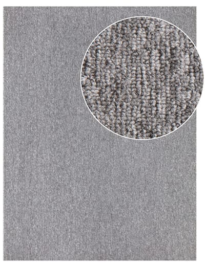 Vlakgeweven tapijt Barca grijs  240x330 cm