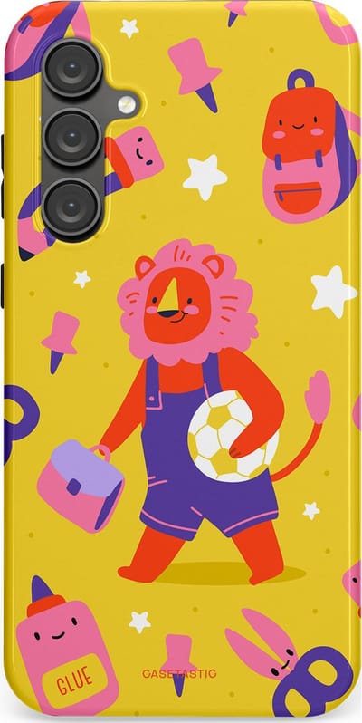 Casetastic hoesje geschikt voor Samsung Galaxy S23 FE - Dubbellaagse bescherming - Krachtige lessen - Fashion Case - Goud Koraal