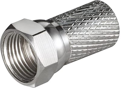Schroef F-connector voor 7,5mm kabel / recht