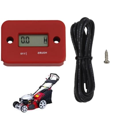 Urenteller Motor - Digitale Toerenteller - Onderhoud Bijhouden - Waterdicht LCD Display - Compact Ontwerp - Zwart