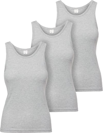 Ladeheid 3 pack Dameshemd Singlet-Onderhemd – Grijs – M - LA-LA40-262-US