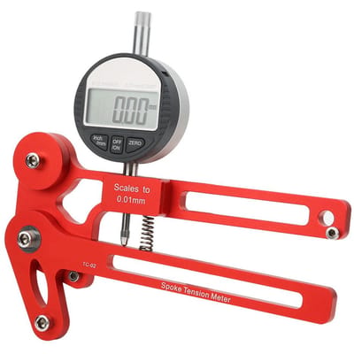 Fiets Reparatie Gereedschap Fiets Spaak Spanning Meter Digitale Weegschaal Meet voor Fietsen Wielen Afstelgereedschaprood red