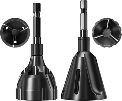 Set van 2 deburringsgereedschappen voor het verwijderen van metalen bramen en afschuiningen, geschikt voor schroefbuizen van 3-25 mm