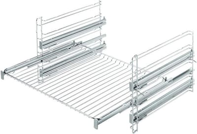 Oven Lades - Uitschuifbaar Systeem - Oven Gemak - Volledige Uittrekbaarheid - 383 mm Breed - Roestvrij Staal