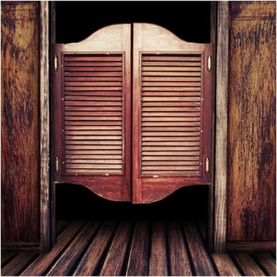 Houten Salondeuren - Dubbele Draaideuren - Ruimtes Scheiden - Automatisch Sluitend - 90x80cm - Bruin