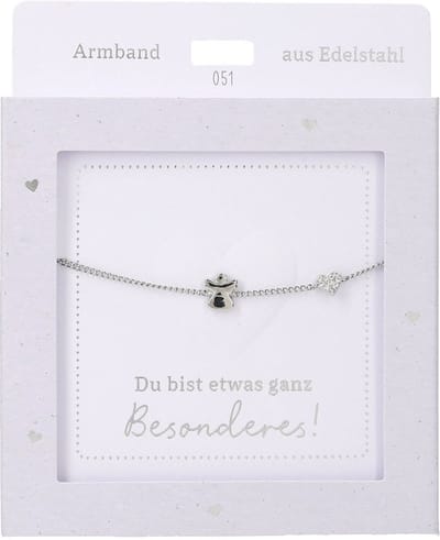 Depesche armband zilver met engel - modern sieraad cadeau.