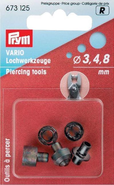 PRYM VARIO-ponsstempels Ø 3/4/8 mm 673125 - VARIO Tang - Prym