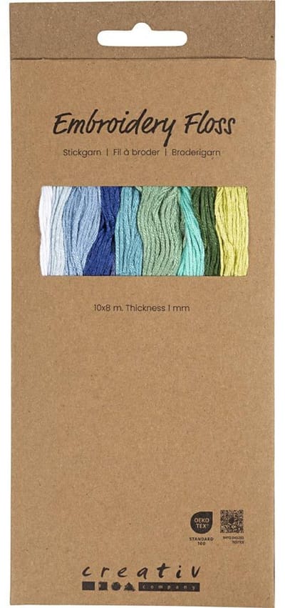 CC Borduurgaren Blauw/groen Harmonie 10 kleuren van elk 8m
