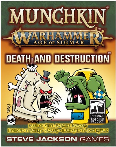 Munchkin Warhammer Age of Sigmar: Dead and Destruction - Uitbreiding - Engelstalig Kaartspel - Munchkin Meets Warhammer - Steve Jackson Games