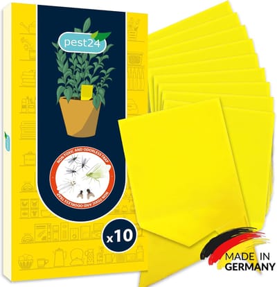Gele Kleefvallen voor Vliegen - Effectieve Insectenbestrijding met 10 Stickers