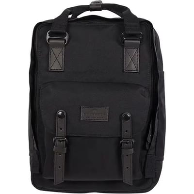 Doughnut Rugtas / Rugzak / Laptoptas / Schooltas - Macaroon -  14 inch - 16 Liter - Zwart