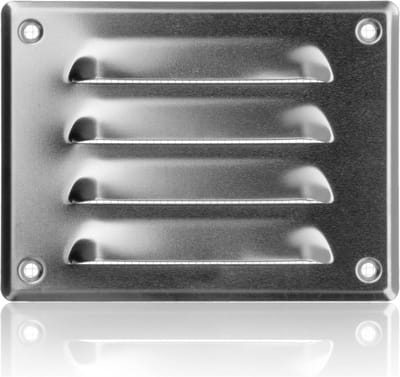Ventilatierooster 140x105mm met Muggengaas - Universeel Metalen Ventilatiepaneel