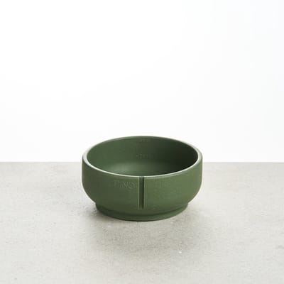 PINO Sandstone Hondenvoerbak Classic Feeder (hondenkom) - Groen (Crocodile Green) - Small ⌀14cm - 500ml