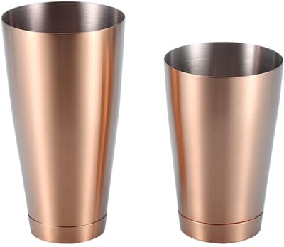 Dailygoods- Cocktailshaker Professionele Set 18oz/28oz - RVS - Boston Shaker - Gemengde Dranken - Elegante Roségouden Afwerking - Veelzijdige Mengoplossingen