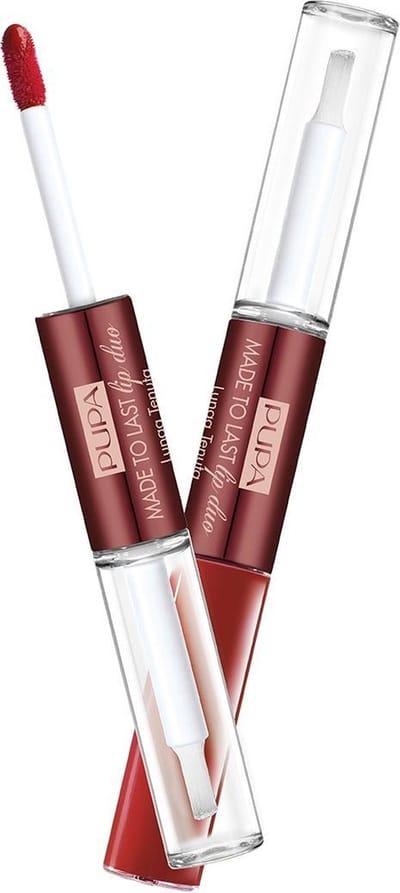 SALE Pupa Collection Privée Made To Last Lip Duo 013 Opulent Red-waterproof