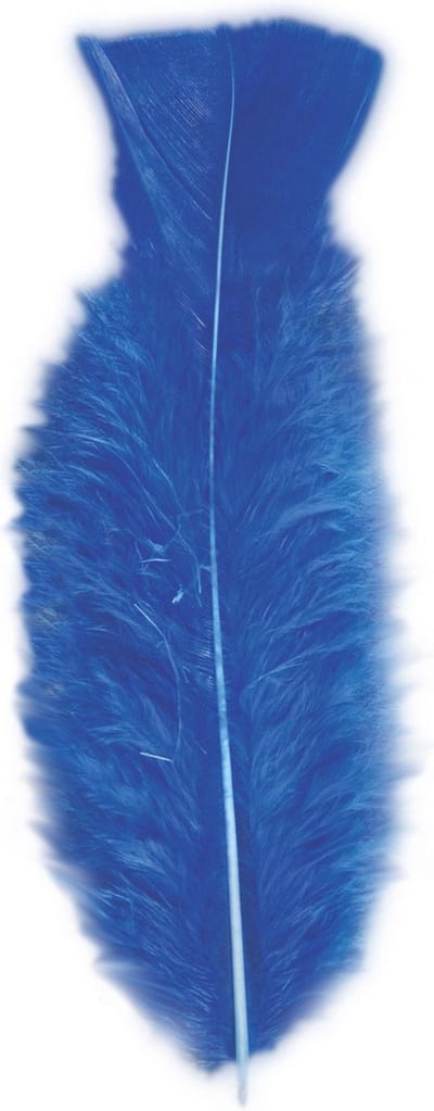 Widmann Sierveren - 50x - blauw - 17 cm - knutselveertjes - DIY/decoratie/hobbymateriaal