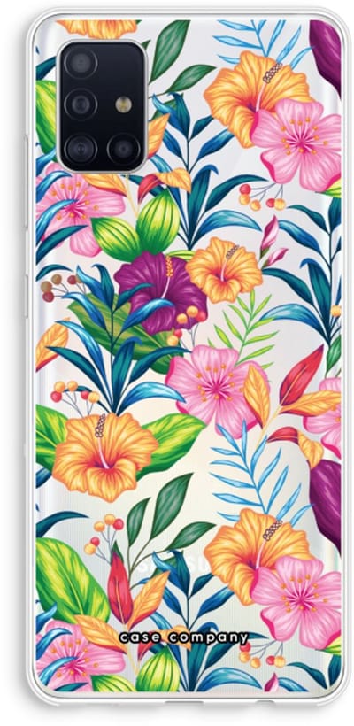 Case Company® - Hoesje geschikt voor Samsung Galaxy A51 4G hoesje - Tropisch 2 - Soft Cover Telefoonhoesje - Bescherming aan alle Kanten en Schermrand