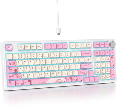 96% Romig Toetsenbord met Numeriek Toetsenblok en RGB Achtergrondverlichting - Hot Swappable en Op Maat Gemaakt