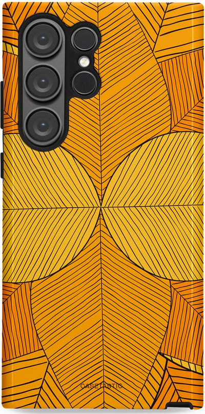 Casetastic Hoesje Geschikt voor Samsung S23 Ultra - Stijlvolle Beschermende Duo-layer Case - Rasterblad
