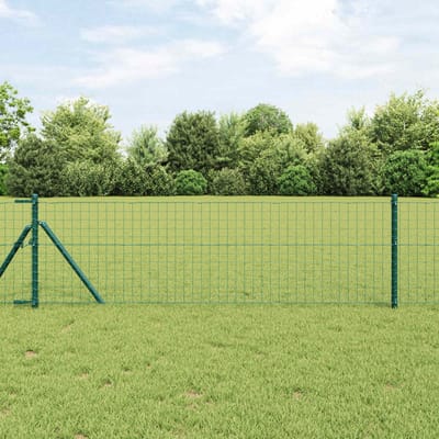 vidaXL - Hekpaal - 12 - st - Groen - 70 - cm - Poedercoated - staal